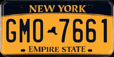 NY license plate GMO7661