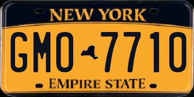 NY license plate GMO7710