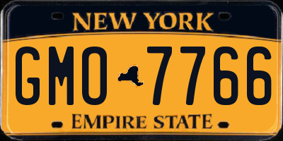 NY license plate GMO7766