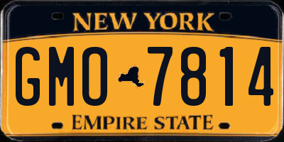 NY license plate GMO7814