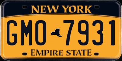 NY license plate GMO7931