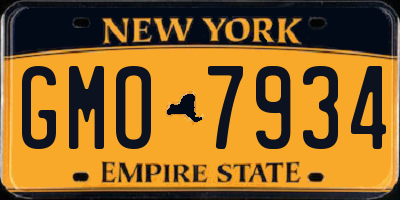NY license plate GMO7934