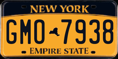 NY license plate GMO7938