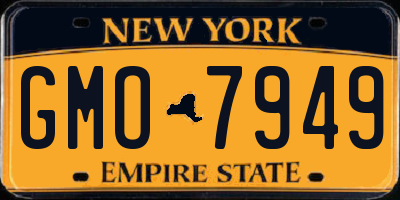 NY license plate GMO7949