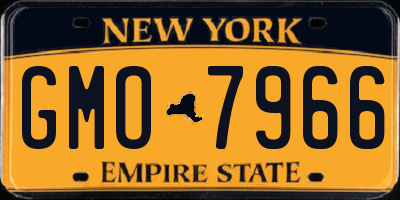 NY license plate GMO7966
