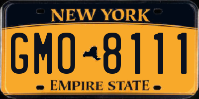 NY license plate GMO8111