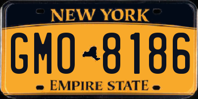 NY license plate GMO8186