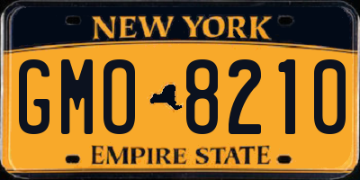 NY license plate GMO8210