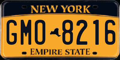 NY license plate GMO8216