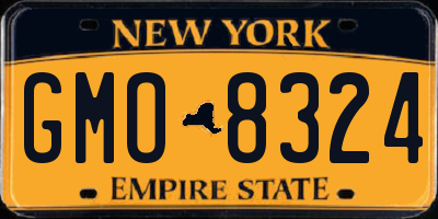 NY license plate GMO8324