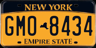 NY license plate GMO8434
