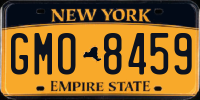 NY license plate GMO8459