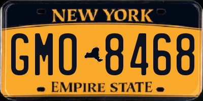 NY license plate GMO8468