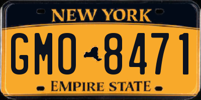 NY license plate GMO8471