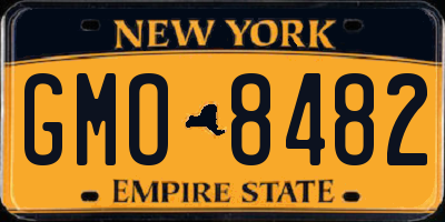 NY license plate GMO8482