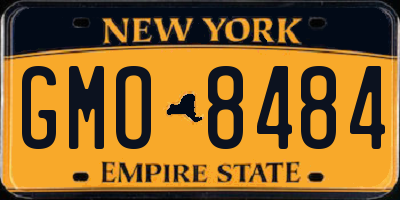 NY license plate GMO8484