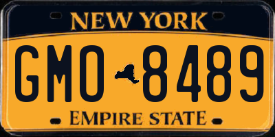 NY license plate GMO8489