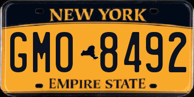 NY license plate GMO8492