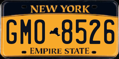 NY license plate GMO8526