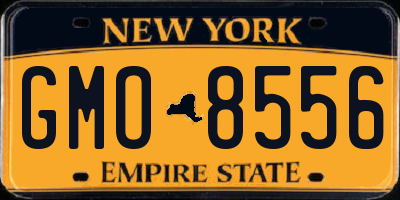 NY license plate GMO8556