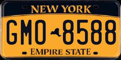 NY license plate GMO8588