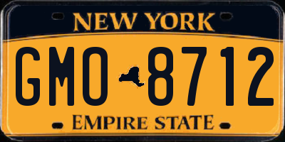 NY license plate GMO8712