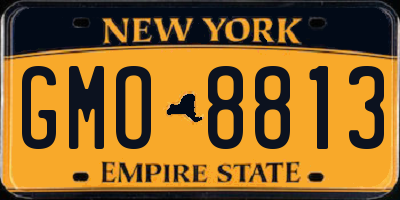 NY license plate GMO8813