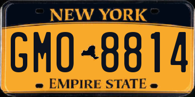 NY license plate GMO8814
