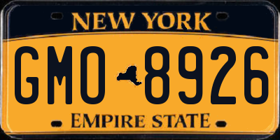 NY license plate GMO8926