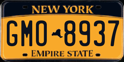 NY license plate GMO8937