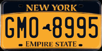 NY license plate GMO8995