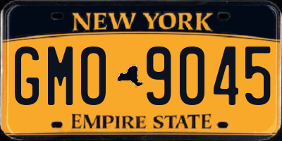 NY license plate GMO9045