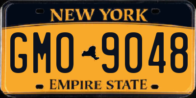 NY license plate GMO9048