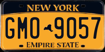 NY license plate GMO9057