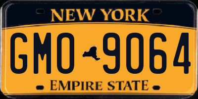 NY license plate GMO9064