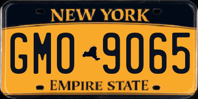 NY license plate GMO9065