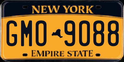 NY license plate GMO9088