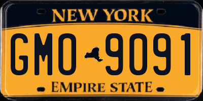 NY license plate GMO9091