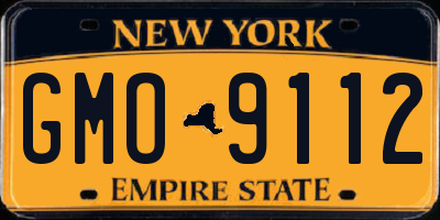 NY license plate GMO9112