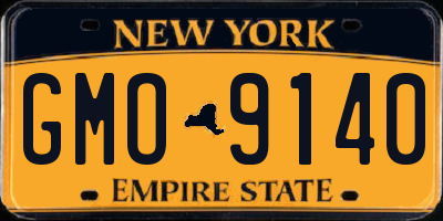 NY license plate GMO9140