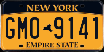 NY license plate GMO9141