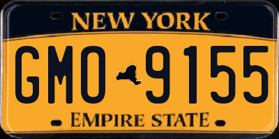NY license plate GMO9155