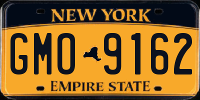 NY license plate GMO9162
