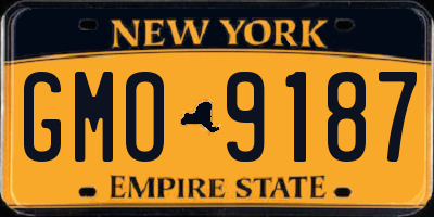 NY license plate GMO9187