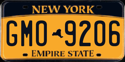 NY license plate GMO9206