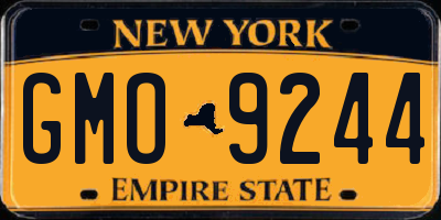NY license plate GMO9244