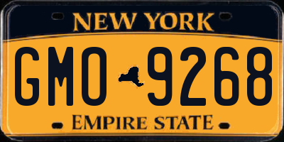 NY license plate GMO9268