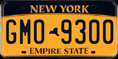 NY license plate GMO9300