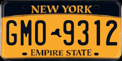 NY license plate GMO9312