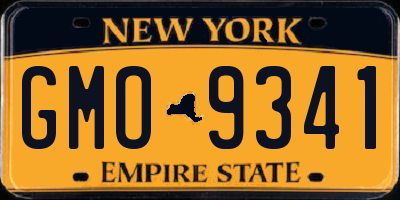 NY license plate GMO9341